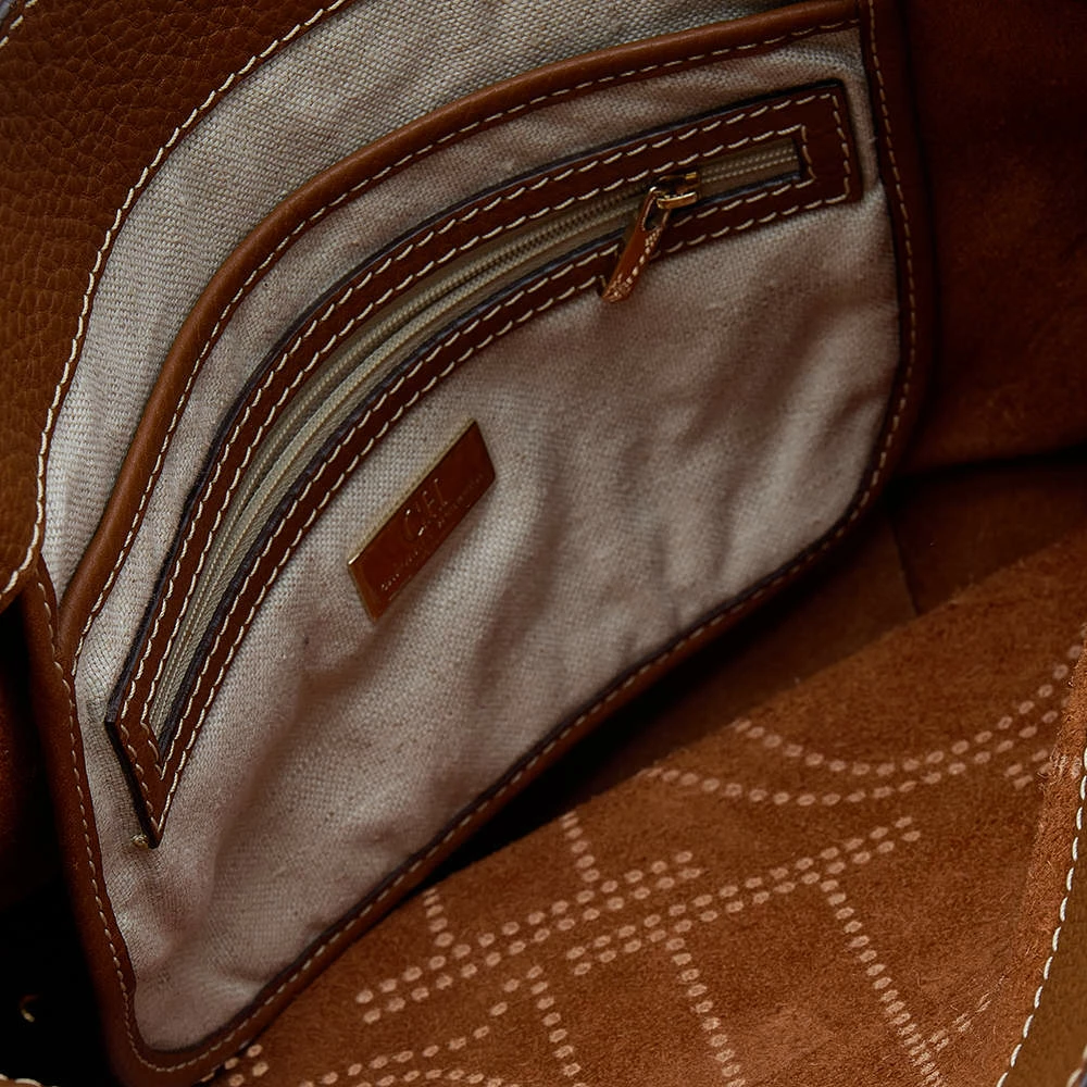 Carolina Herrera Brown Leather Hobo Women