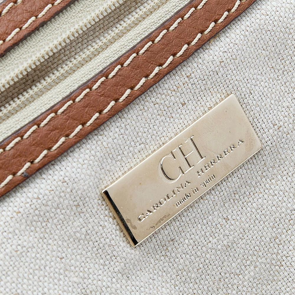 Carolina Herrera Brown Leather Hobo Women