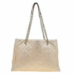 Carolina Herrera Metallic Gold Leather Shopper Tote Women 17 Carolina Herrera Metallic Gold Leather Shopper Tote Women -Carolina Herrera Shop luxury women carolina herrera used handbags p63073 004