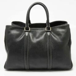 Carolina Herrera Black Leather Large Matteo Tote Women 14 Carolina Herrera Black Leather Large Matteo Tote Women -Carolina Herrera Shop luxury women carolina herrera used handbags p640968 012