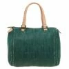 Carolina Herrera Green Leather Andy Boston Bag Women