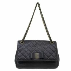 Carolina Herrera Brown Monogram Leather Shoulder Bag Women