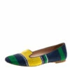 Carolina Herrera Multicolor Woven Tweed Ballet Flats Size 39 Women