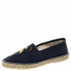 Carolina Herrera Blue Canvas Espadrilles Size 41 Women