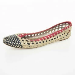Carolina Herrera Woven Ballet Flats Size 39 Women - Gold