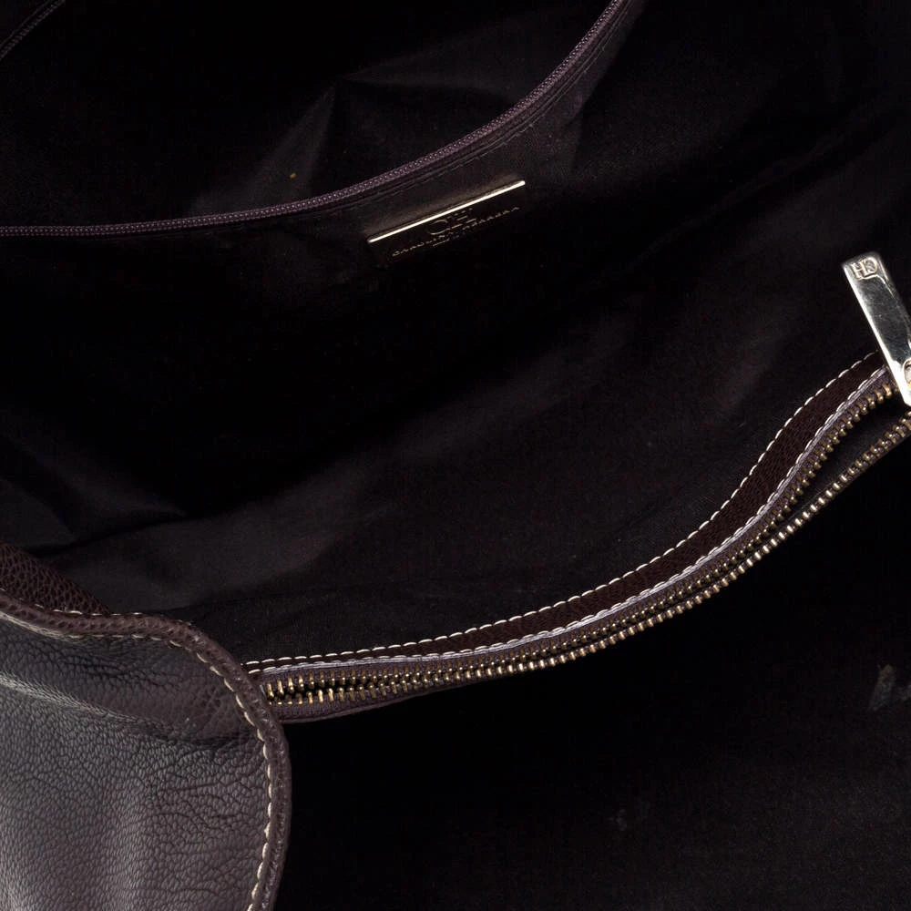 Carolina Herrera Brown Monogram Leather Matteo Tote Women