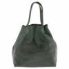 Carolina Herrera Green Monogram Leather Matryoshka Tote Women